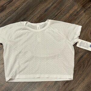 lululemon athletica White Textured Crop Top